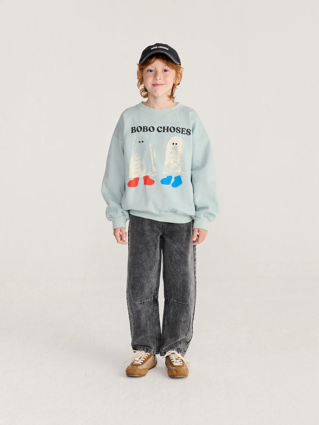 Bobo Choses - Booty Ghosts Sweatshirt Light Blue