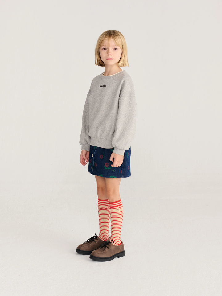 Bobo Choses - Mush Monster Duo Sweatshirt Light Heather Grey