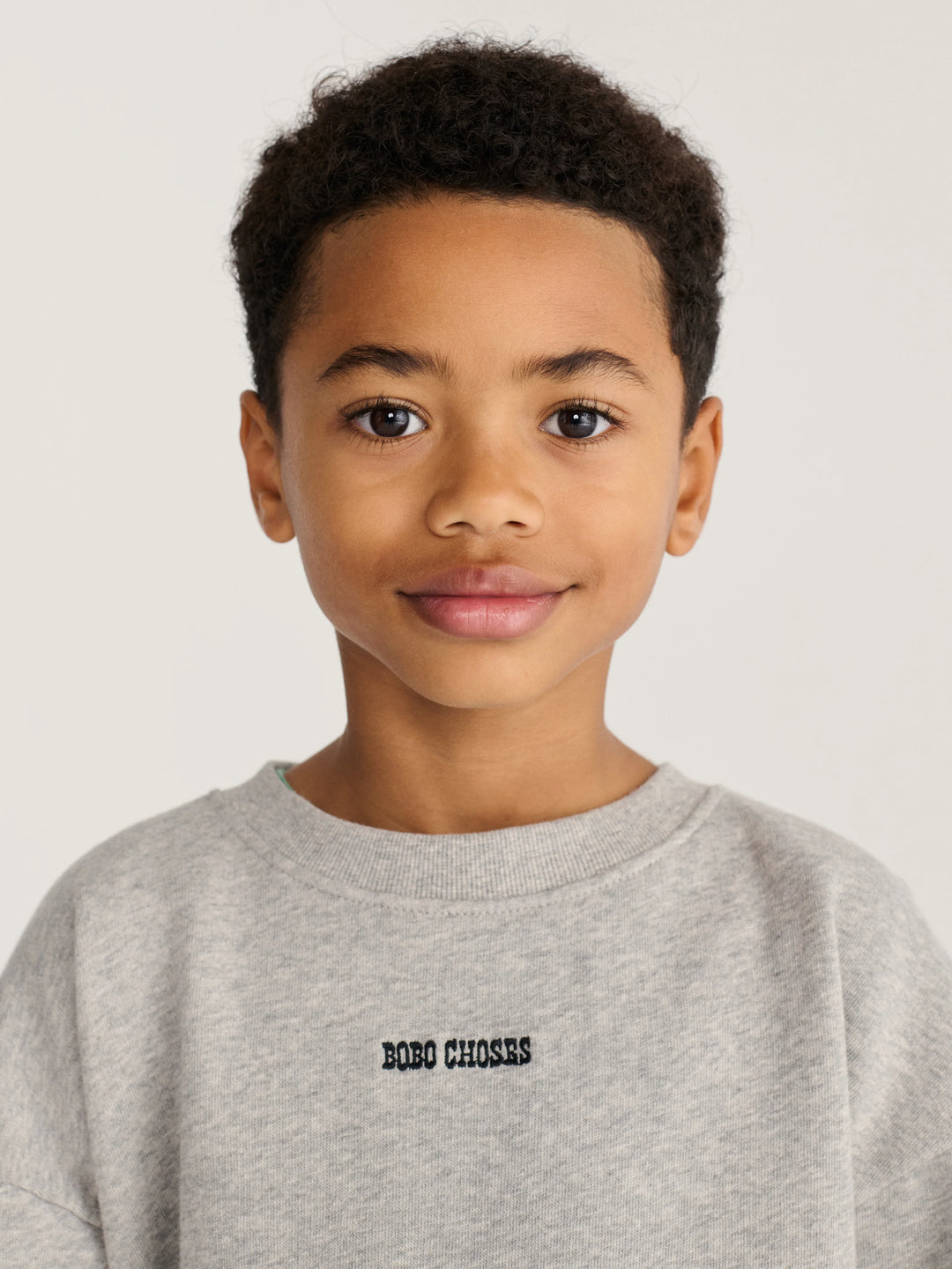 Bobo Choses - Mush Monster Duo Sweatshirt Light Heather Grey