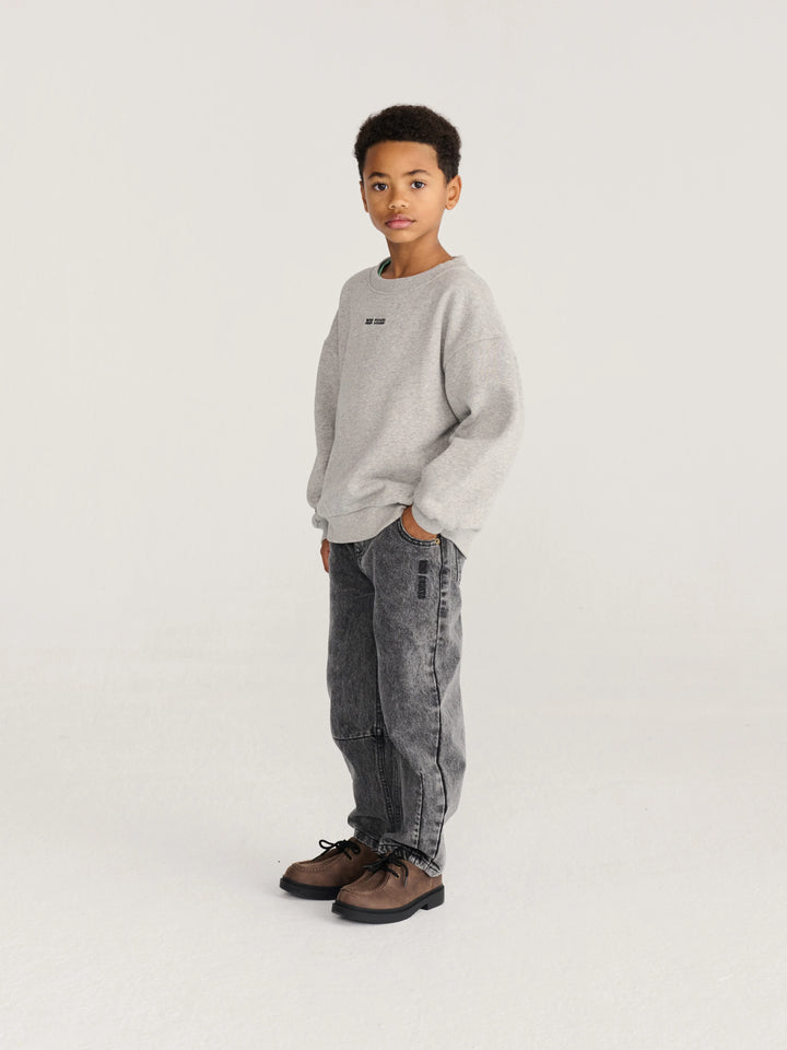 Bobo Choses - Mush Monster Duo Sweatshirt Light Heather Grey
