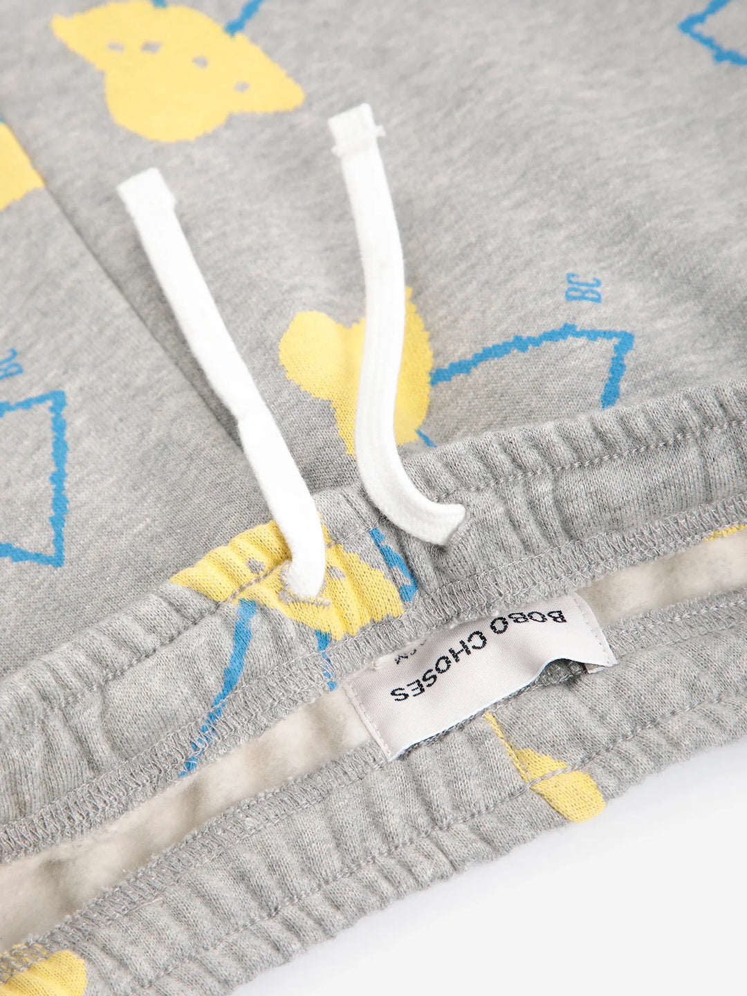 Bobo Choses - Pixel Abduction All Over Jogging Pants Light Heather Grey