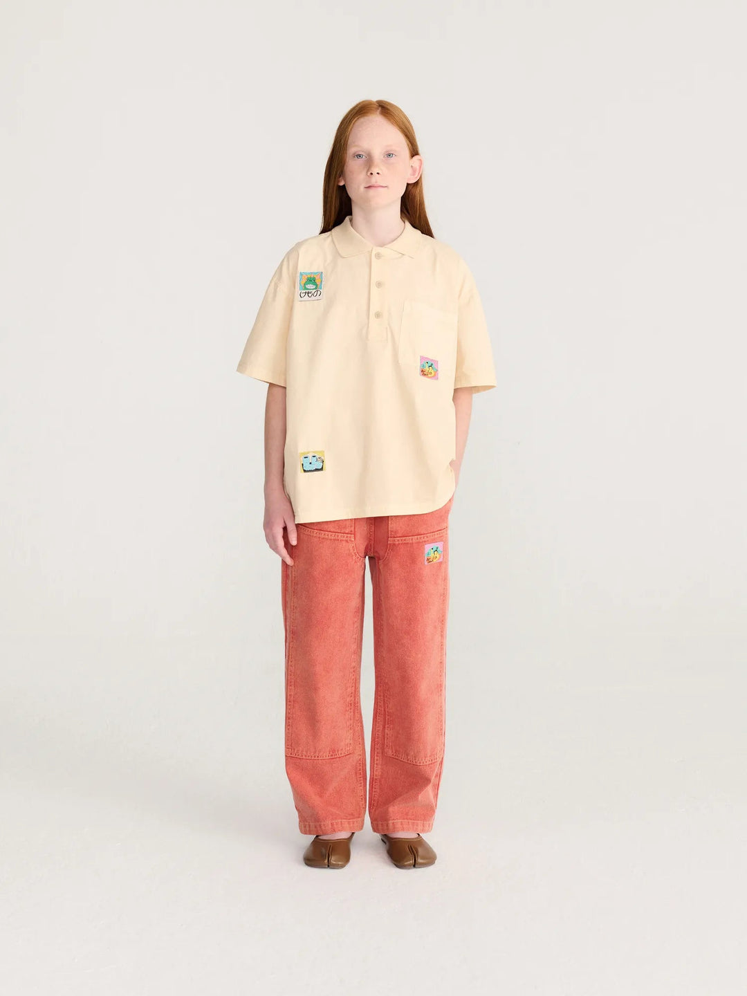 Bobo Choses - Taxi Saurus Tag Twill Pants Red