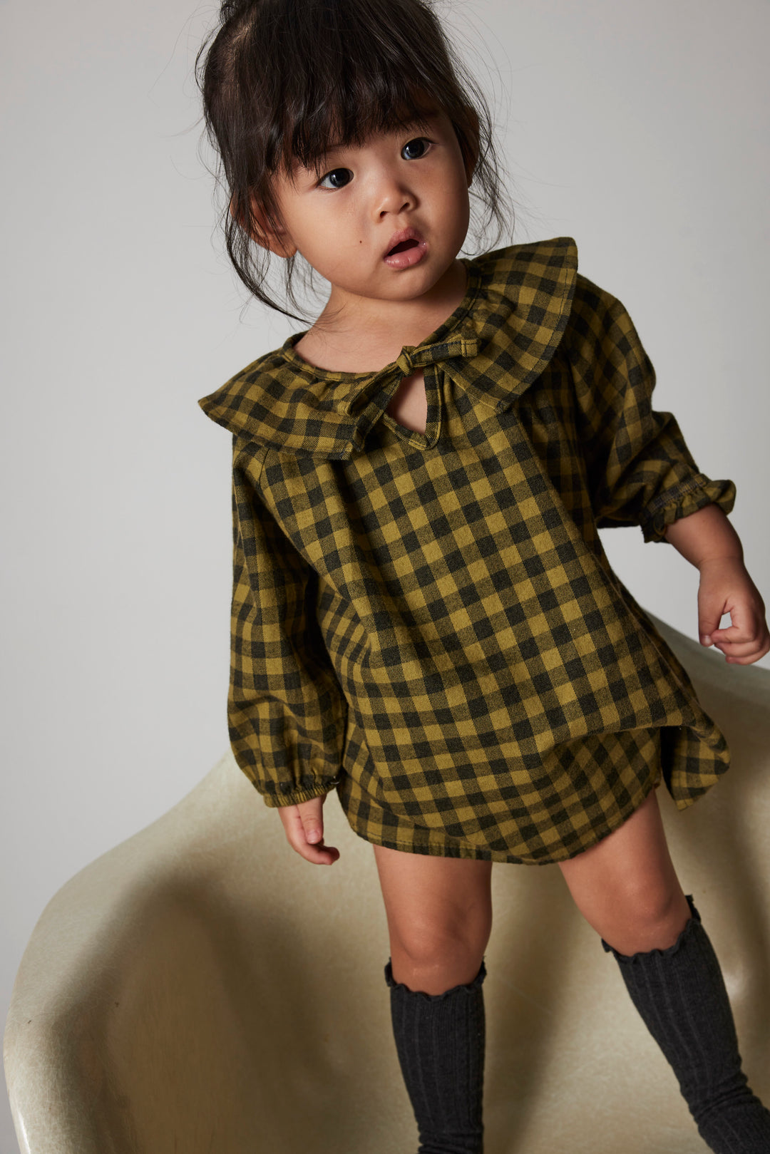 Jurk Berta Gingham Green