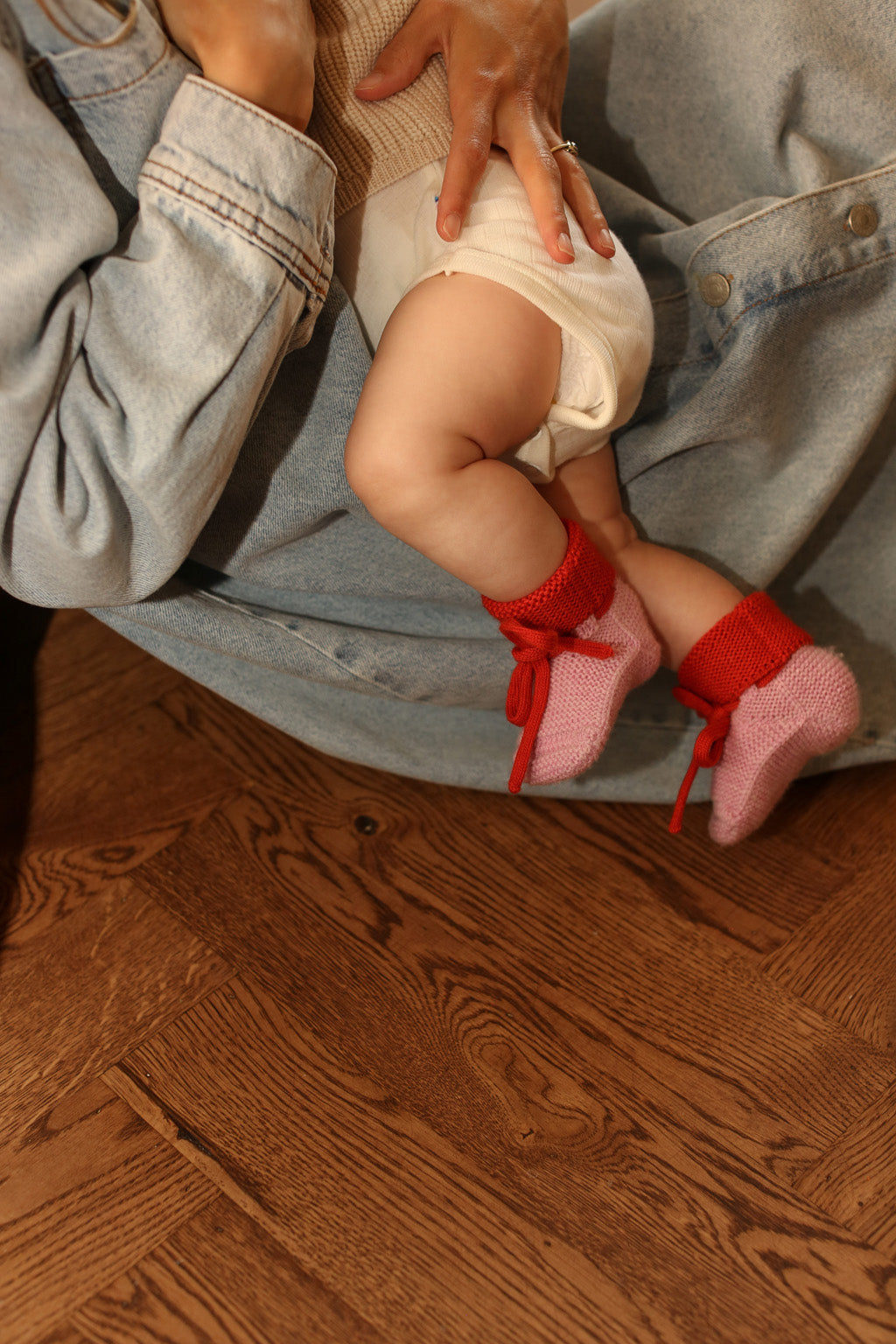 Hvid - Slofjes Cotton Candy / Red | 9-15m