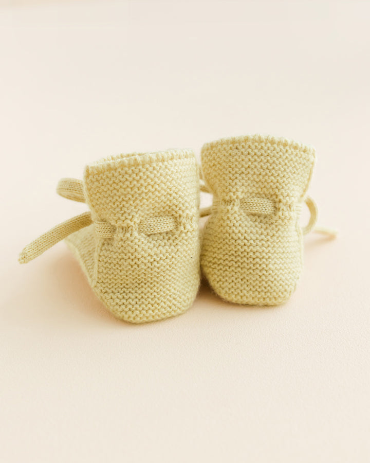 Hvid - Slofjes Light Yellow | 0-9m