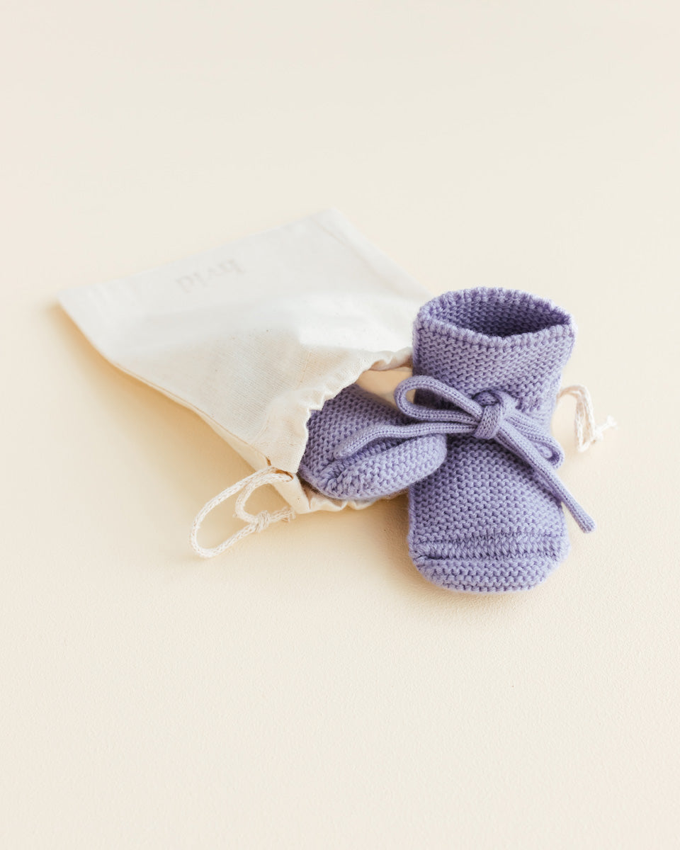 Hvid - Slofjes Lilac | 0-9m