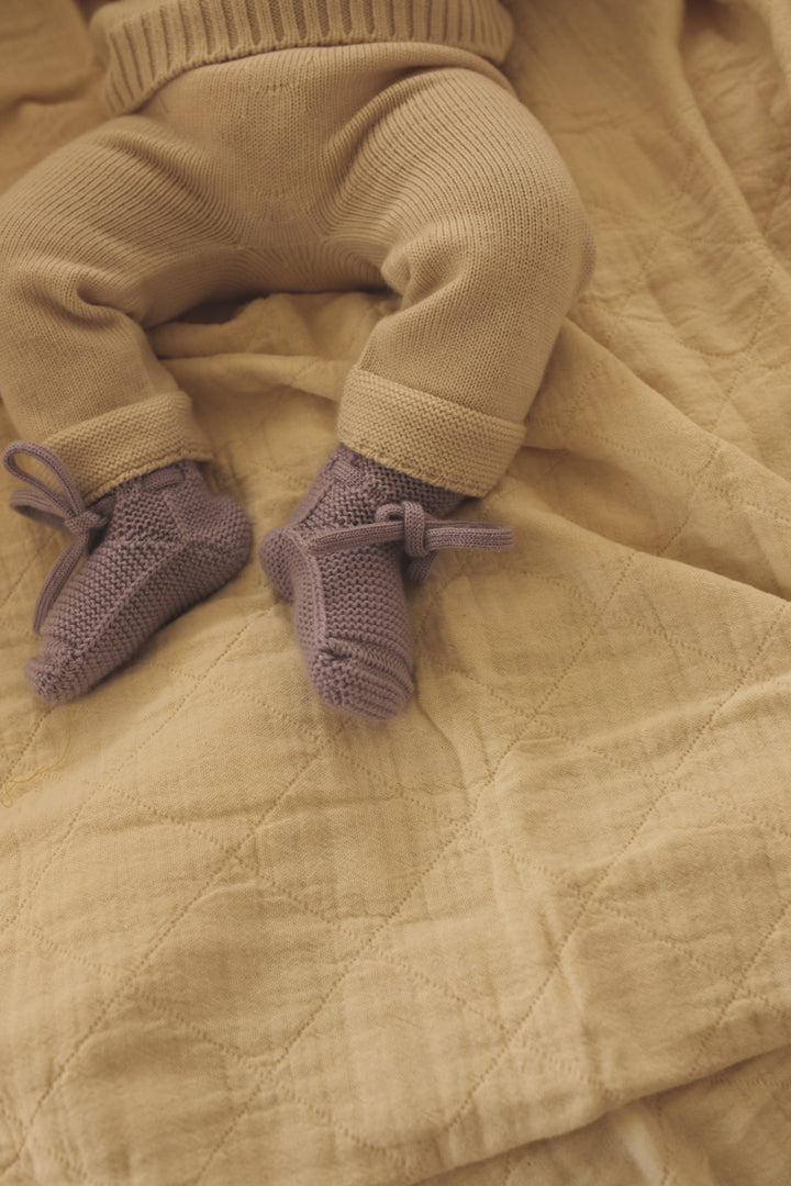 Hvid - Slofjes Lilac | 0-9m