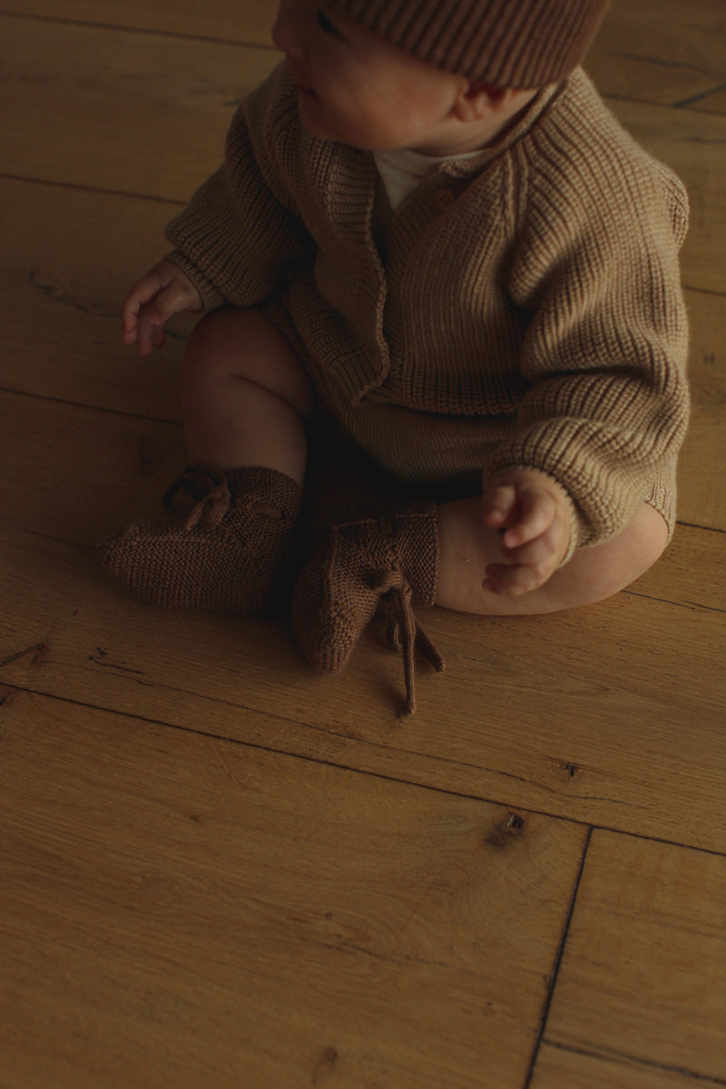 Hvid - Slofjes Mocha | 0-9m