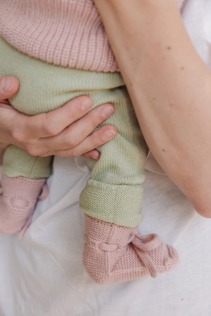 Hvid - Slofjes Powder | 0-9m