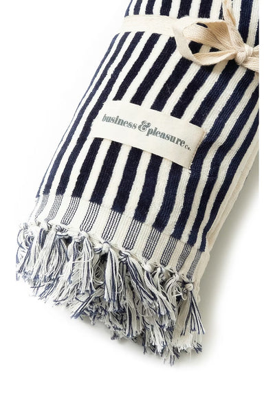 Handdoek Strand The Beach Towel Laurens Navy Stripe