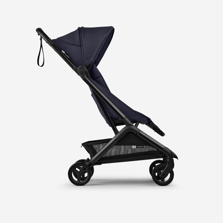 Bugaboo Butterfly2 buggy in Deep Indigo, ingeklapt en gebruiksklaar