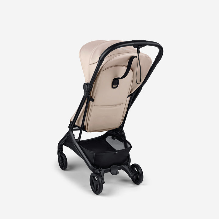 Bugaboo Butterfly2 buggy in Desert Taupe, ingeklapt en gebruiksklaar