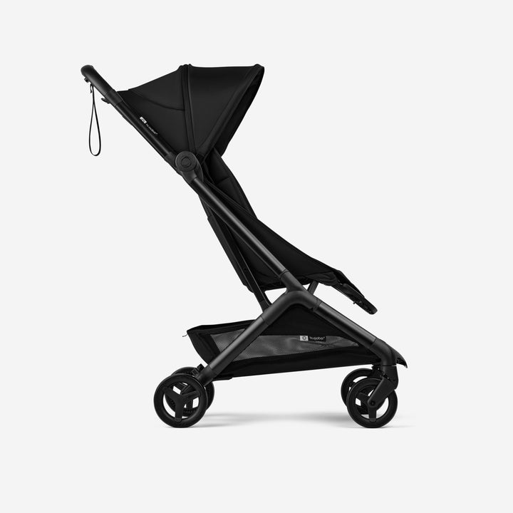Bugaboo Butterfly2 buggy in Heritage Black, ingeklapt en gebruiksklaar