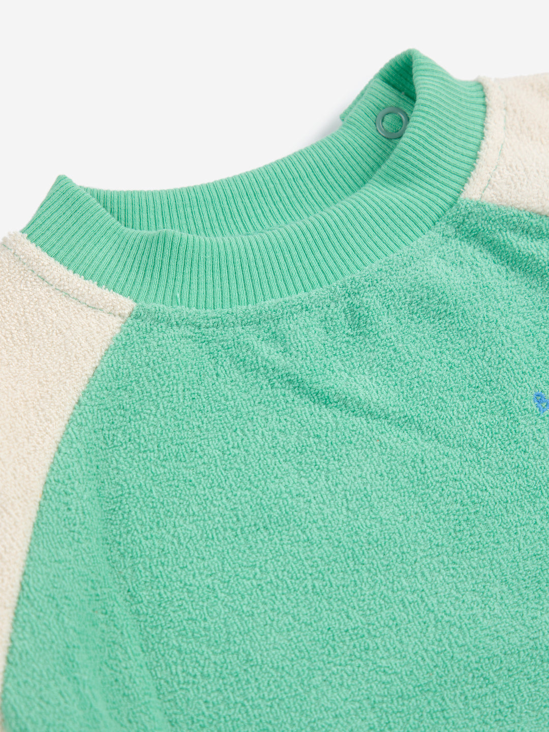 Sweater Baby Color Block Terry Light Green