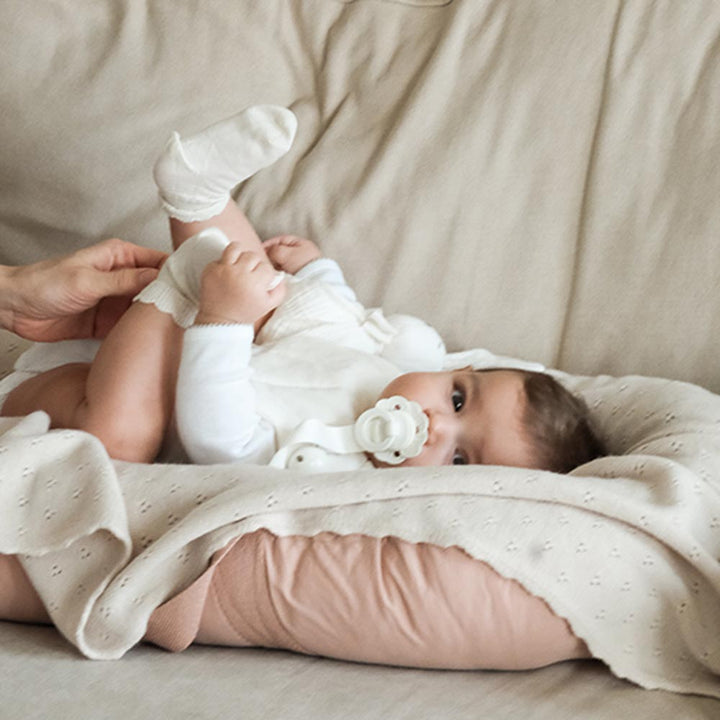 Elodie Details - Pointelle Deken | Creamy White