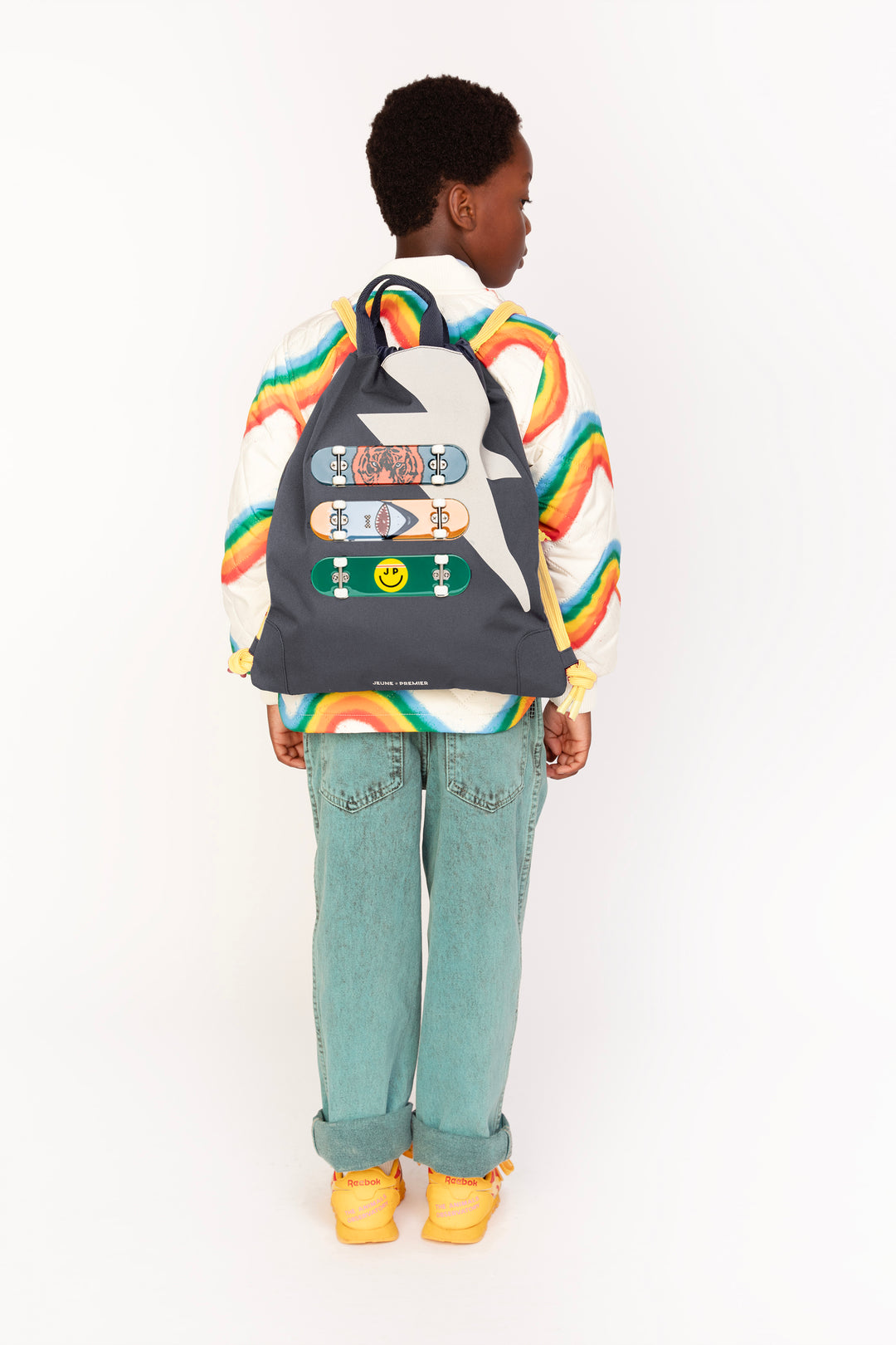 Waterafstotende turnzak met skateboardprint – City Bag Skate