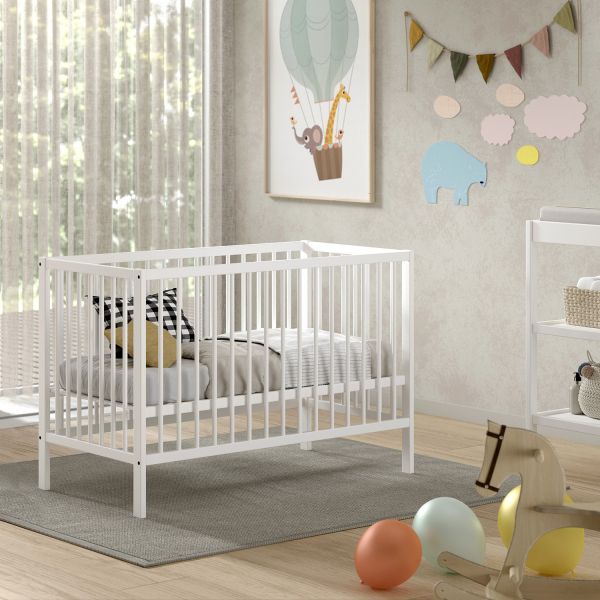 Jaxx - Bed Dino 60 x 120 cm | Wit