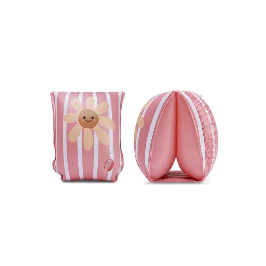 Swim Essentials zwembandjes Daisy Flowers Lilac voor kindjes van 2-6 jaar, veilig en stijlvol