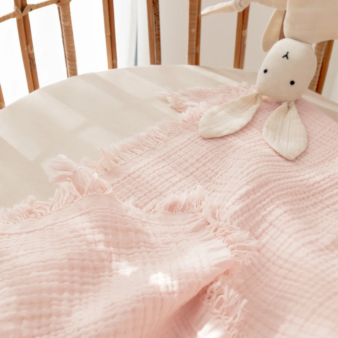 Bemini - Deken Double Swaddle 80x100cm | Blush