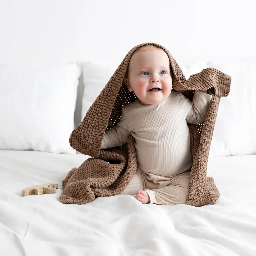 Bemini - Deken Knitted 80x100cm | Muffin