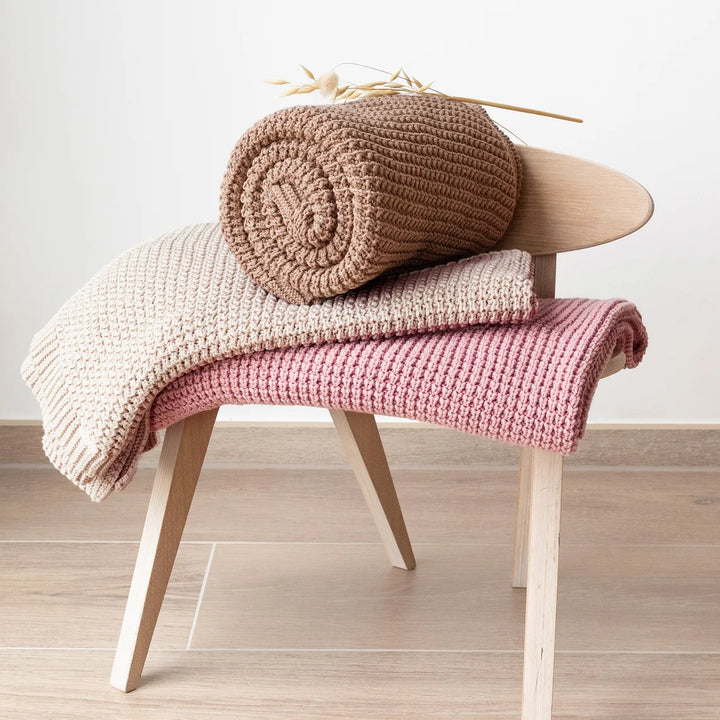 Bemini - Deken Knitted 80x100cm | Muffin