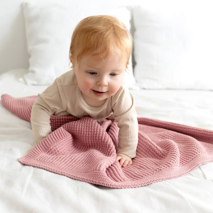 Bemini - Deken Knitted 80x100cm | Vintage