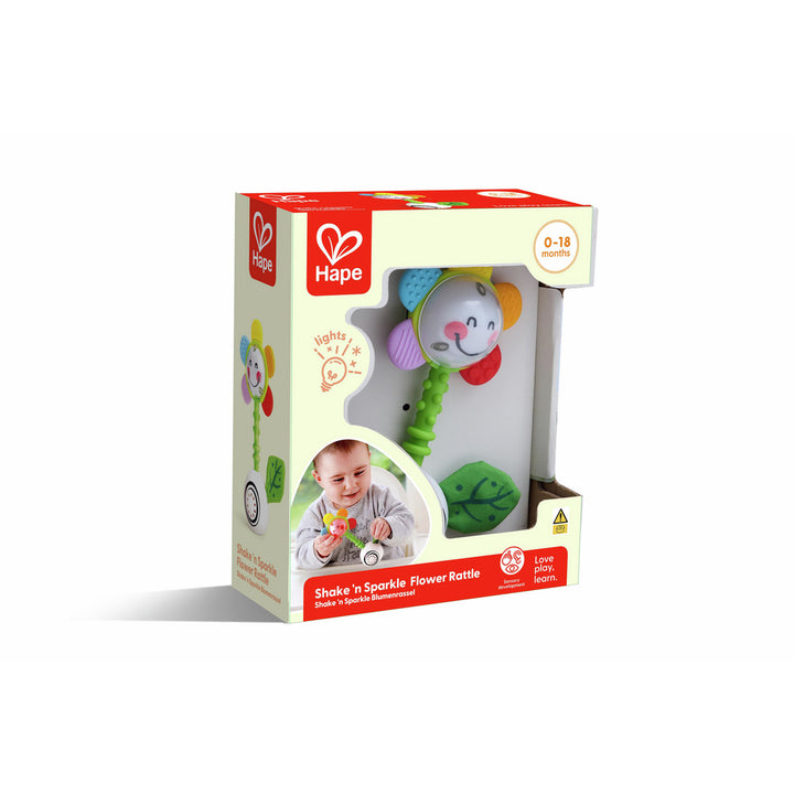 Hape Toys - Shake & Sparkle Flower Rattle | Multisensorisch
