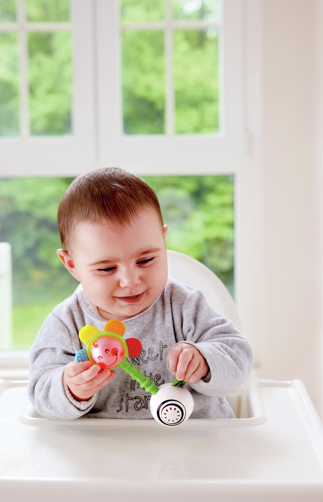 Hape Toys - Shake & Sparkle Flower Rattle | Multisensorisch