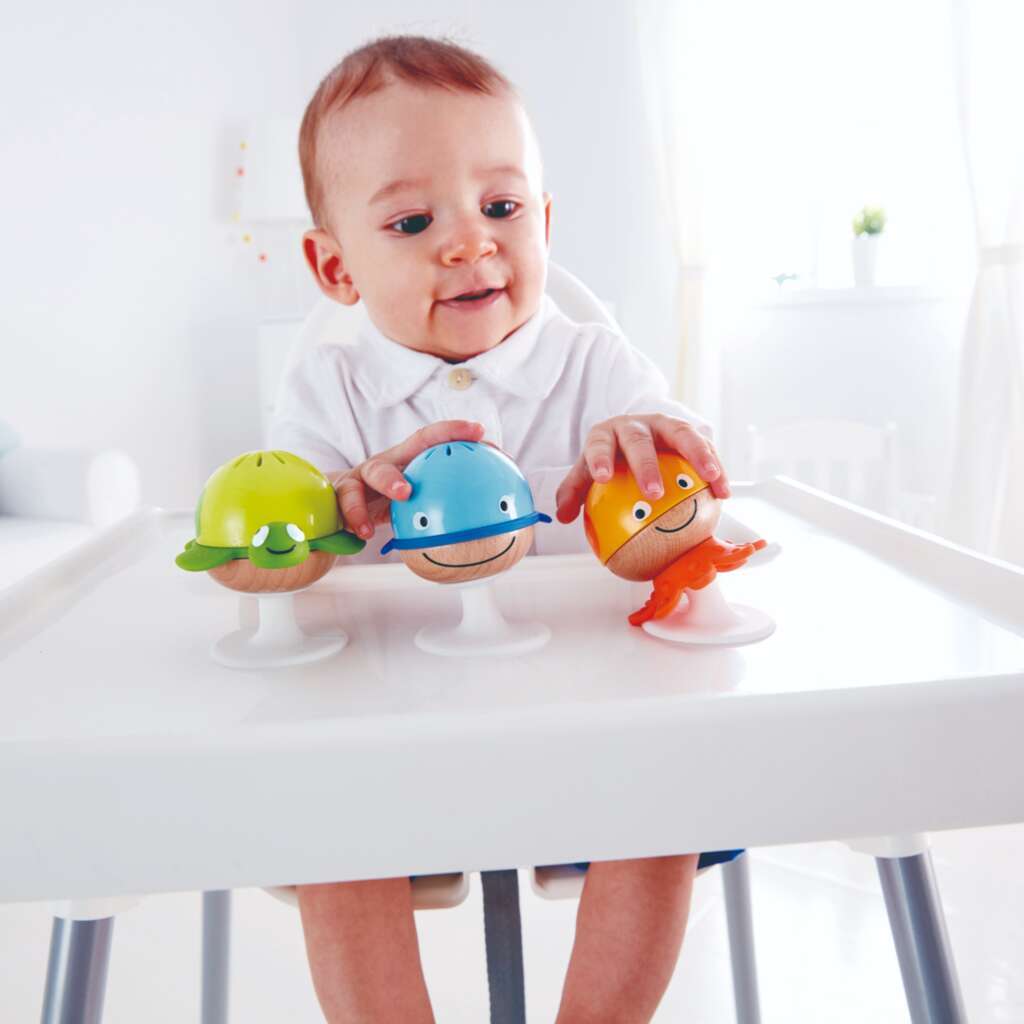 Hape Toys - Sea Animals Rattle Set | Multicolor