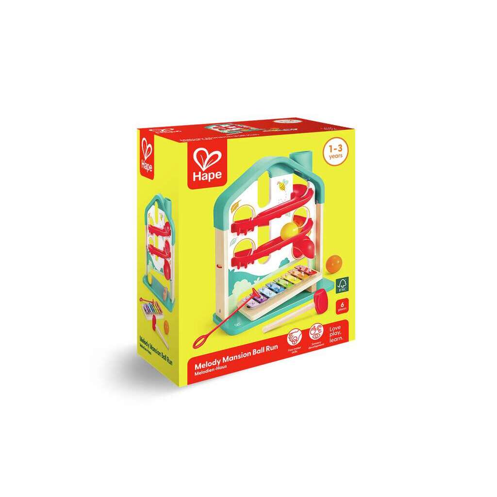 Hape Toys - Melody Mansion Ball Run | Multi
