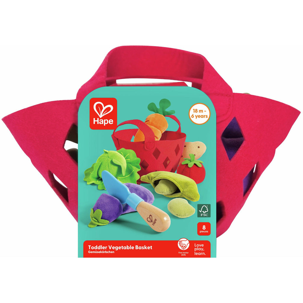 Hape Toys - Toddler Vegetable Basket | Felt