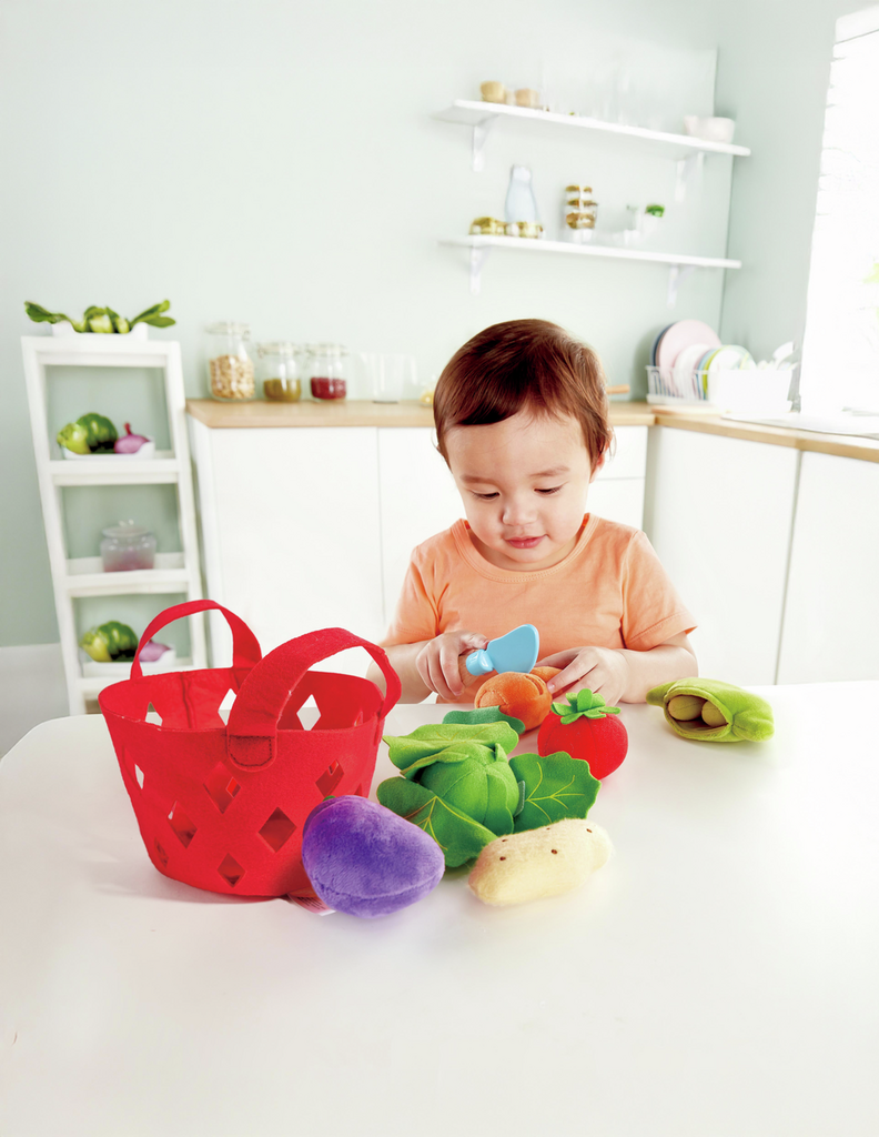 Hape Toys - Toddler Vegetable Basket | Felt