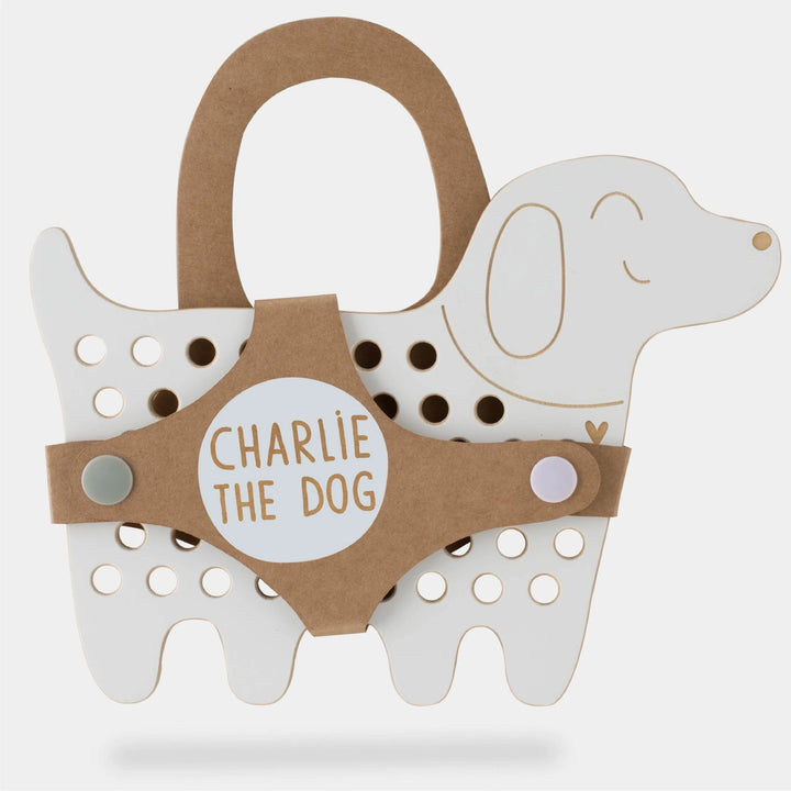 Milin - Houten Rijgspel Charlie | Dog