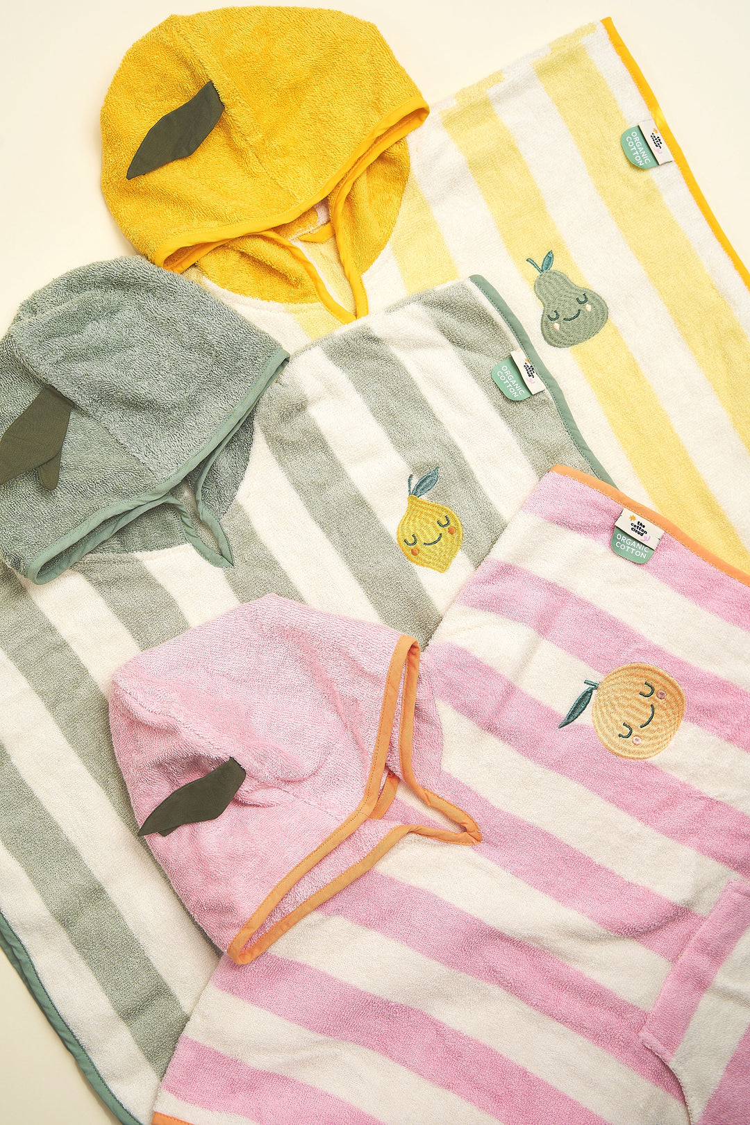 The Cotton Cloud - Poncho Met Kap Lola Lemon
