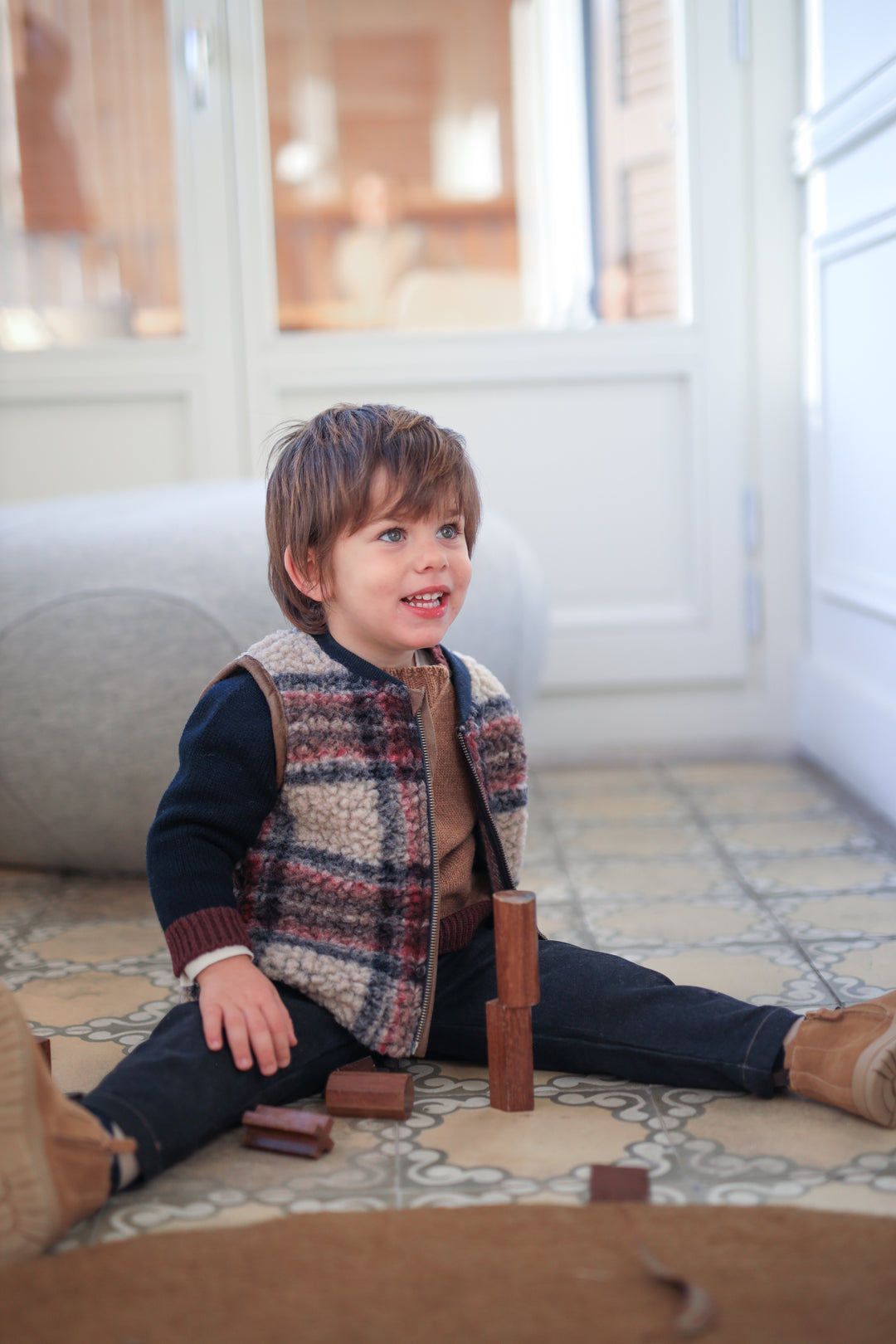 1+ In The Family - Bodywarmer Finn Dark Blue