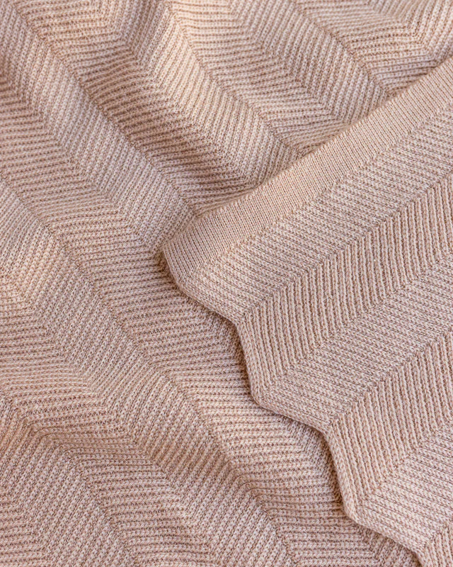 Dik Hvid deken Freddie in Rose merinowol, 70x100 cm