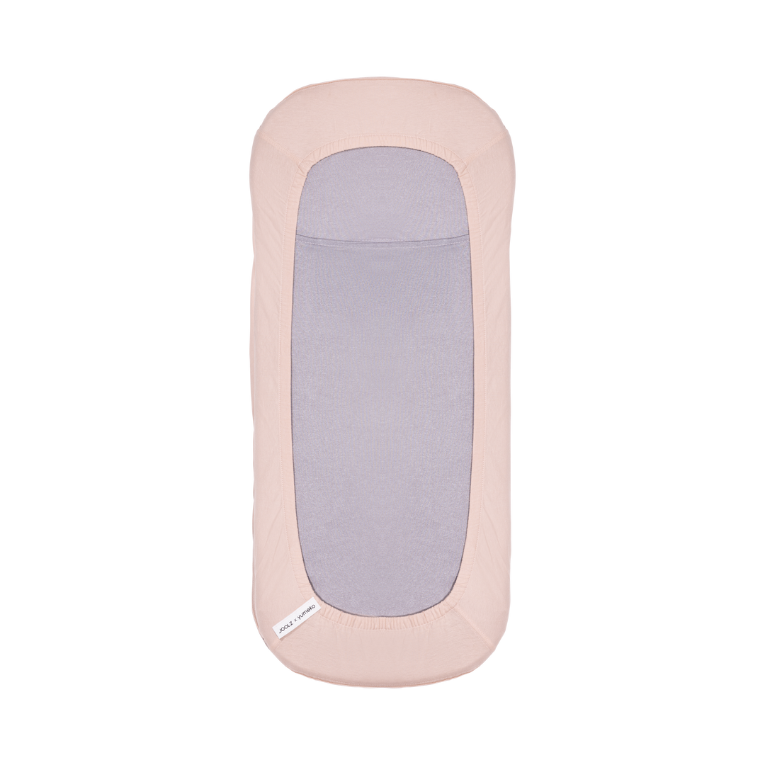 Joolz Perfect Fit hoeslaken in Dusty Rose van biologisch katoen voor draagmand