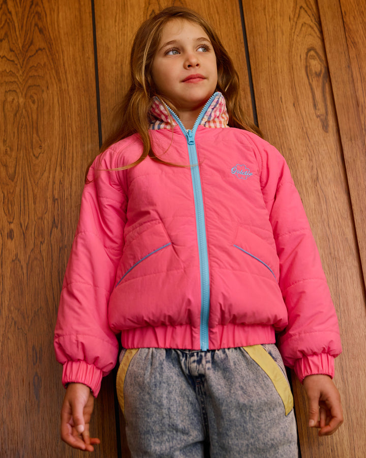 Goldie + Ace jeans Nora met pastelaccenten en verstelbare taille