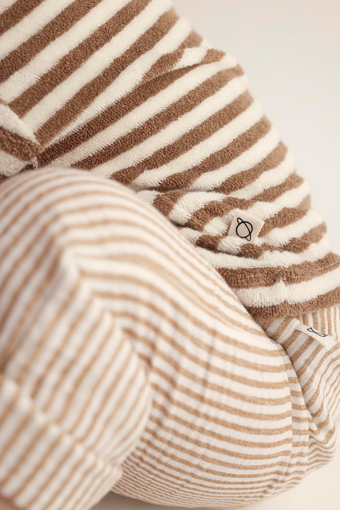 Sweater Gael Organic Toweling Striped Coffee