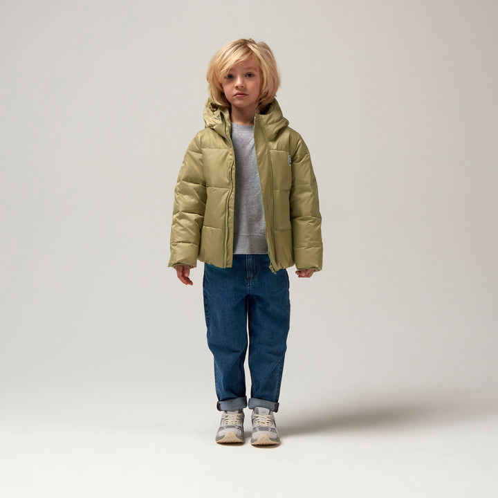 Gosoaky Dragon Eye pufferjack in Gray Green met reflecterende strip