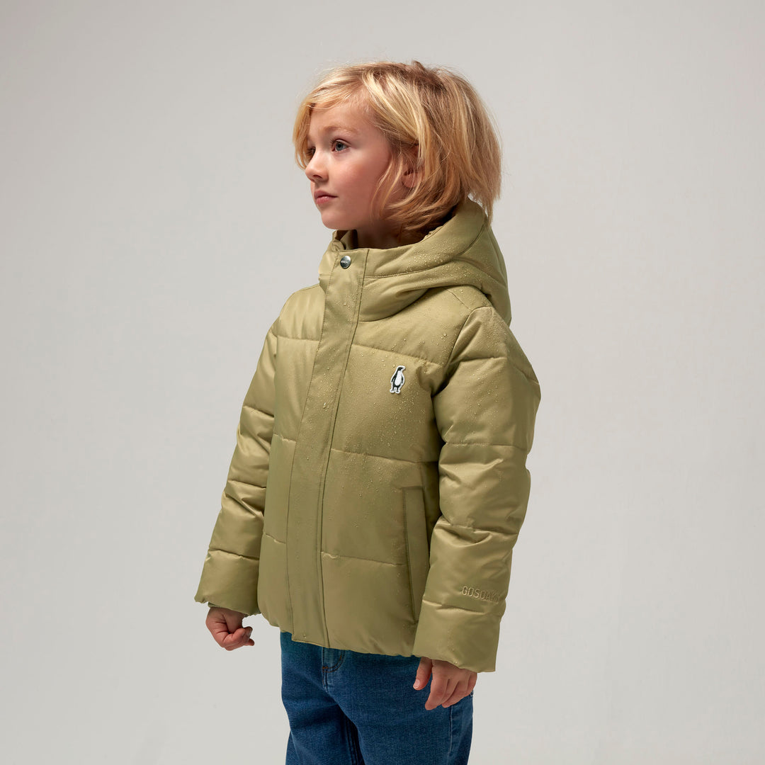 Gosoaky Dragon Eye pufferjack in Gray Green met reflecterende strip