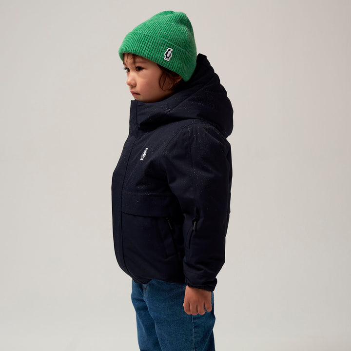 Gosoaky Smooth Lion regenjas in Sky Captain Blue met sportieve details