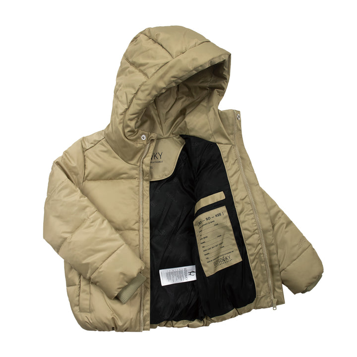 Gosoaky Dragon Eye pufferjack in Gray Green met reflecterende strip