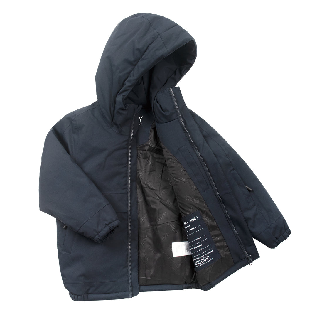 Gosoaky Smooth Lion regenjas in Sky Captain Blue met sportieve details