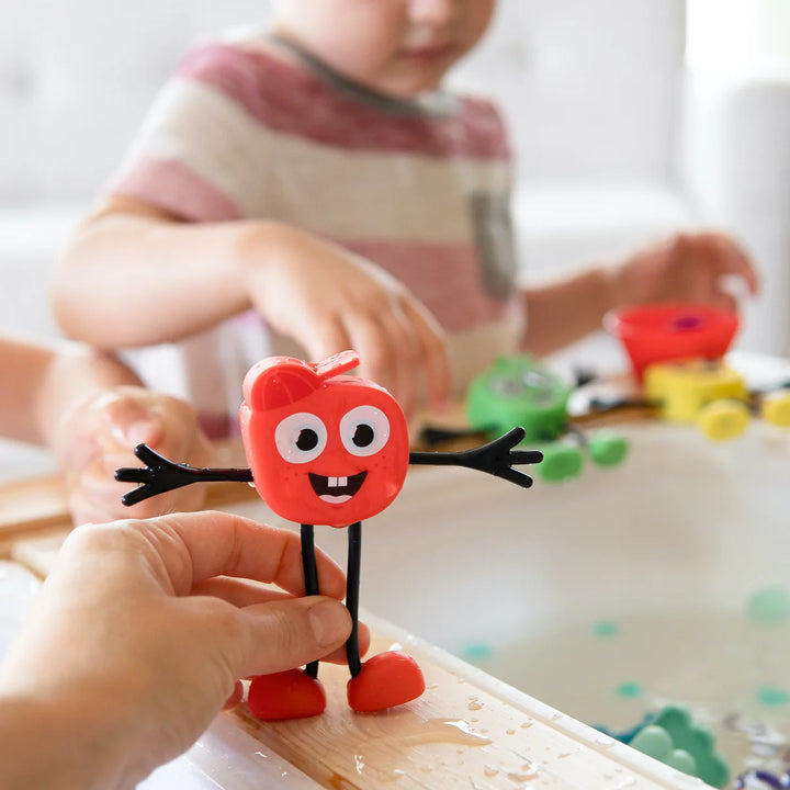 Glo Pals Sammy Light Up Red badspeeltje met licht en buigbare armen in bad