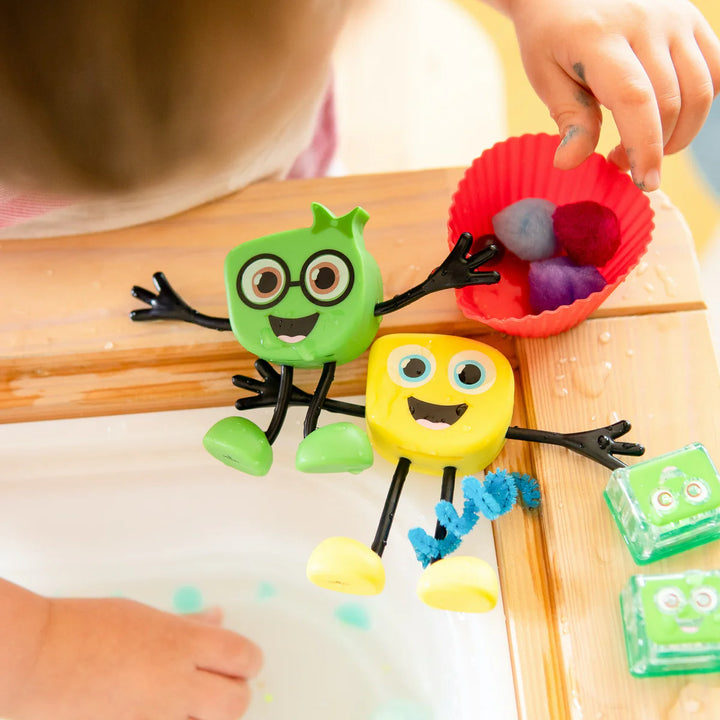 Glo Pals Pippa Light Up Green badspeeltje met licht en buigbare armen in bad