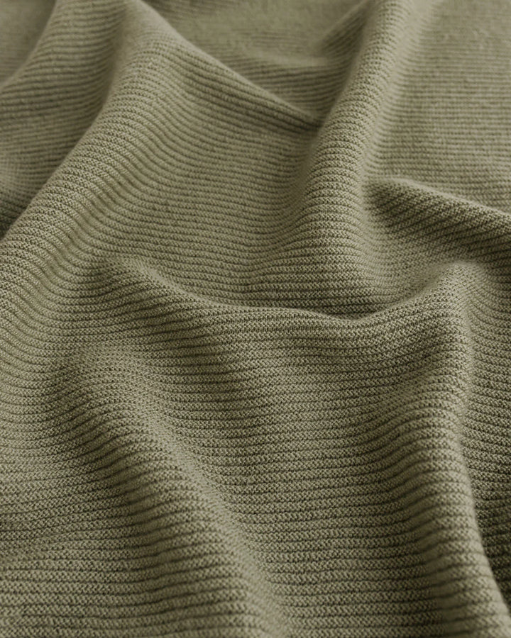 Hvid deken Gust van merinowol in Artichoke, 70x95 cm