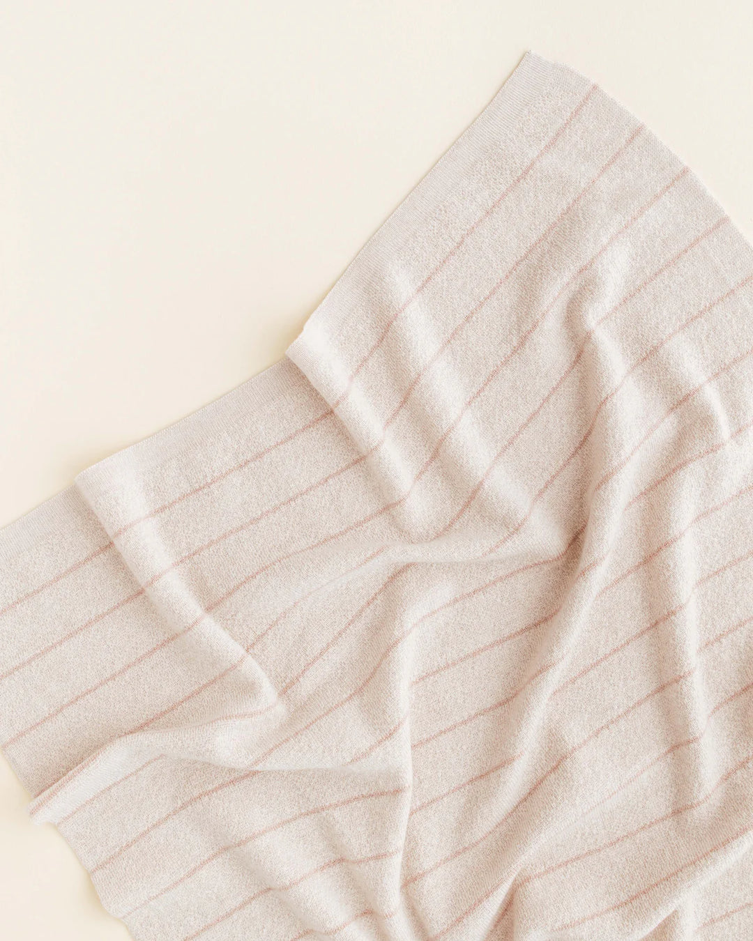 Hvid deken Harry 70x100 cm in Cream/Apricot, gebreid merinowol