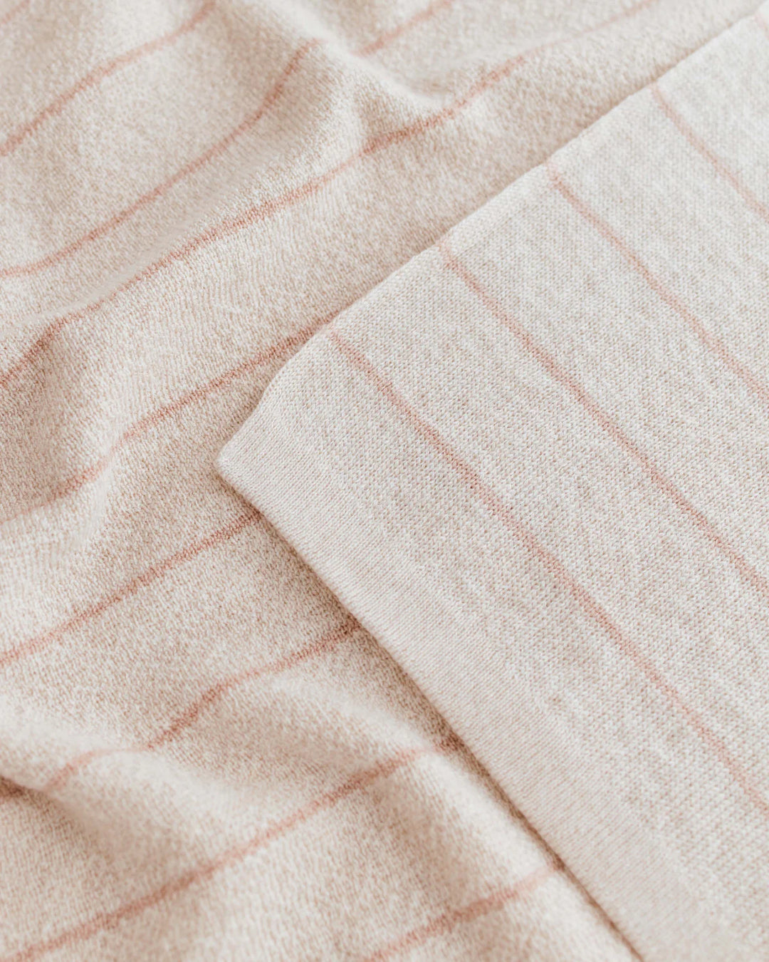 Hvid deken Harry 70x100 cm in Cream/Apricot, gebreid merinowol