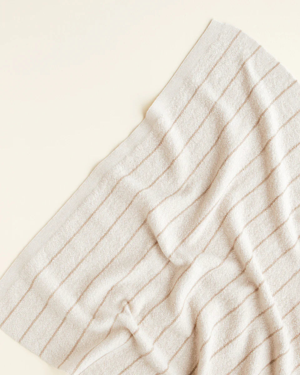 Harry deken van Hvid in Cream/Sand, jersey breiwerk, 70 x 100 cm